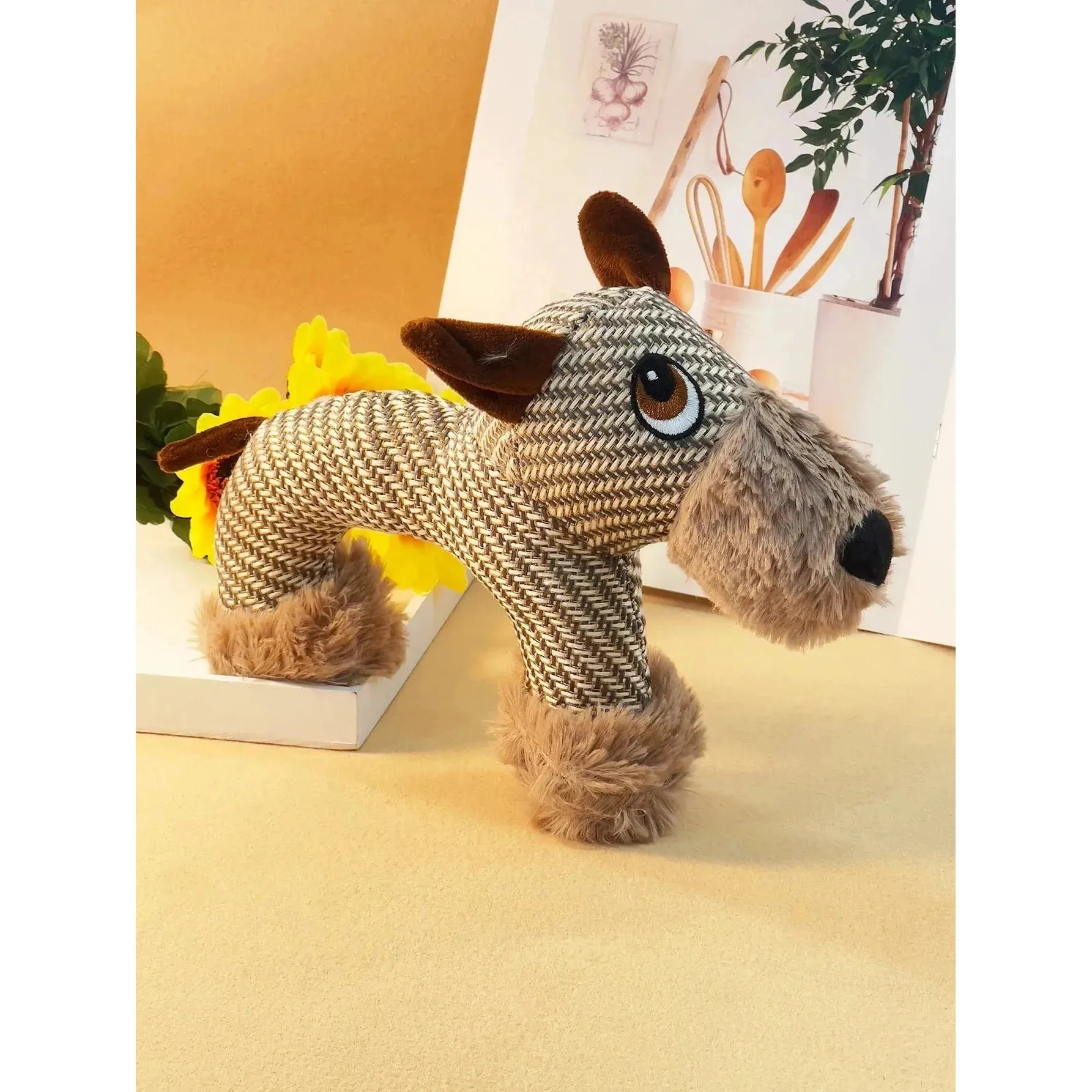 A dog toy cat voice relief from hi artifact bite-resistant pet teeth cleaning pet plush toys