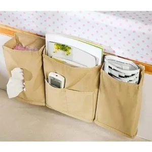 Bedside Caddy Multifunction Bed Organizer Book Remote Phone Tissue Magazines