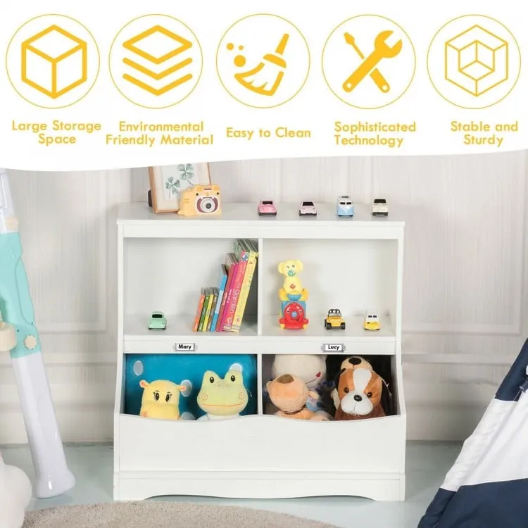 Bookcase   Toy Organizer - White