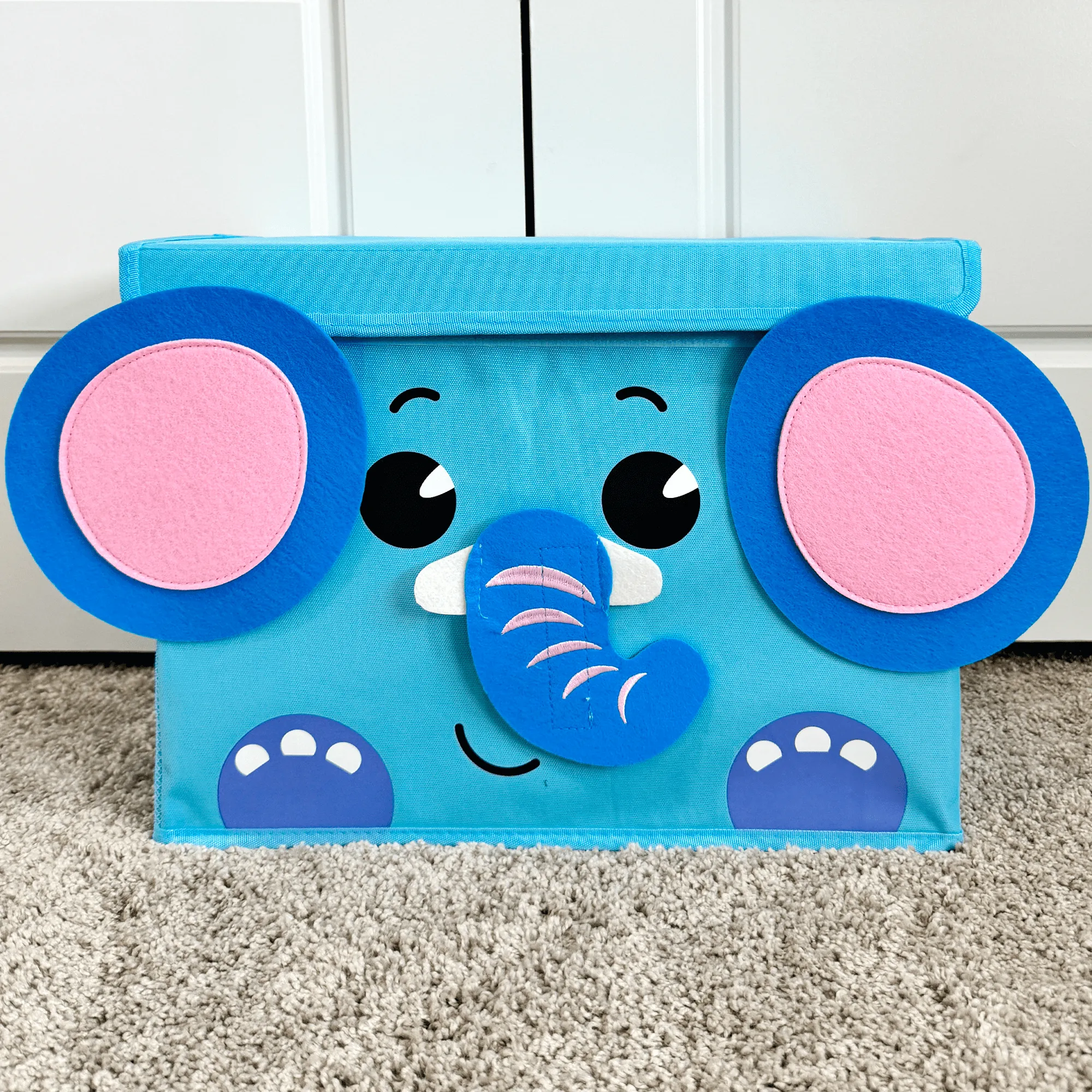 Elephant Toy Storage Box for Kids | Toy Chest Organizer