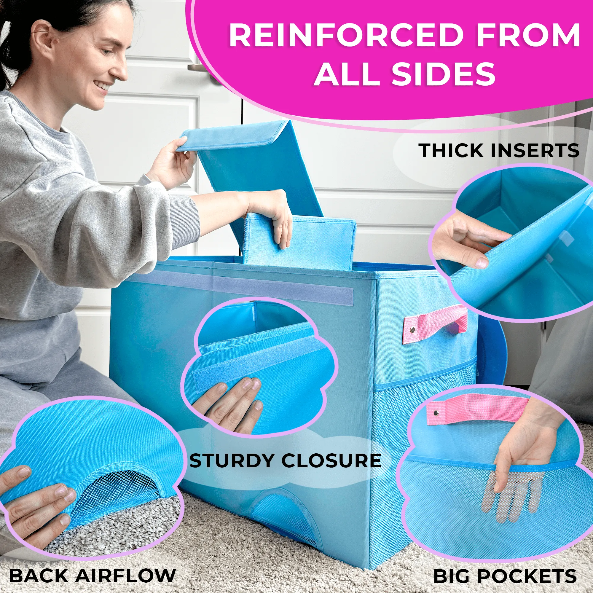 Elephant Toy Storage Box for Kids | Toy Chest Organizer