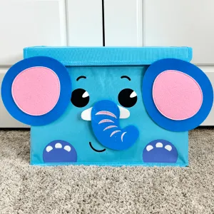 Elephant Toy Storage Box for Kids | Toy Chest Organizer