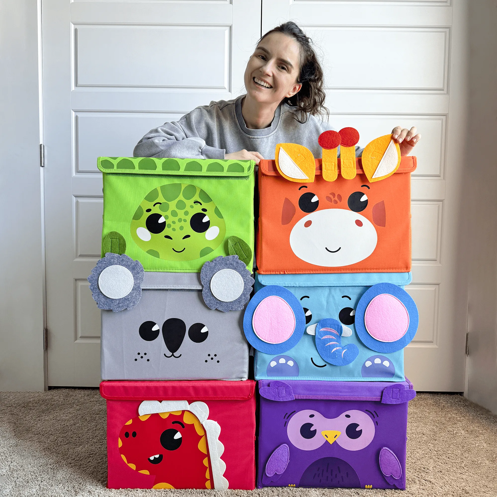 Elephant Toy Storage Box for Kids | Toy Chest Organizer