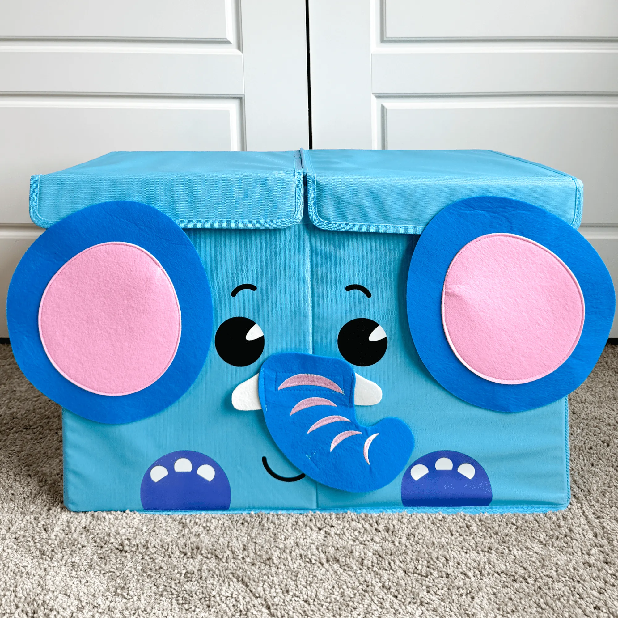 Elephant Toy Storage Box for Kids | Toy Chest Organizer