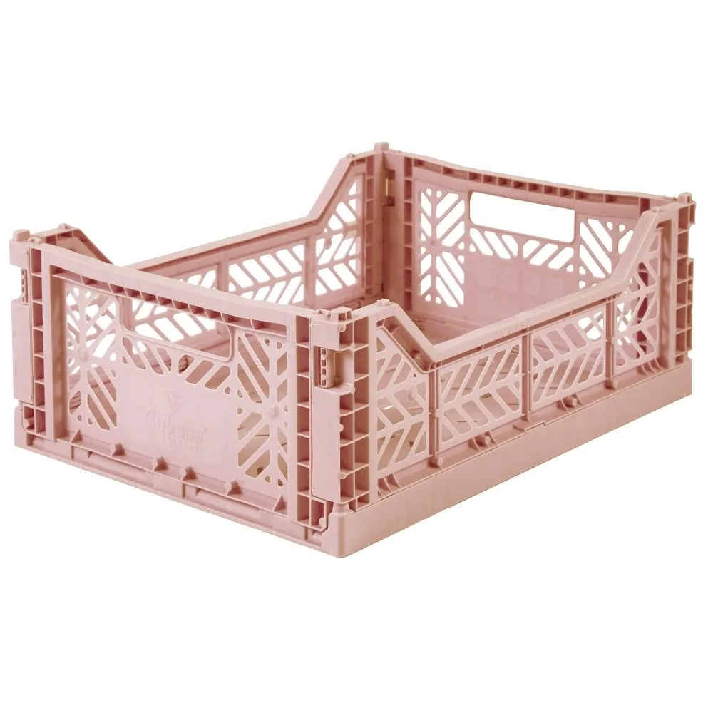 Folding Crate - Medium - Milk Tea