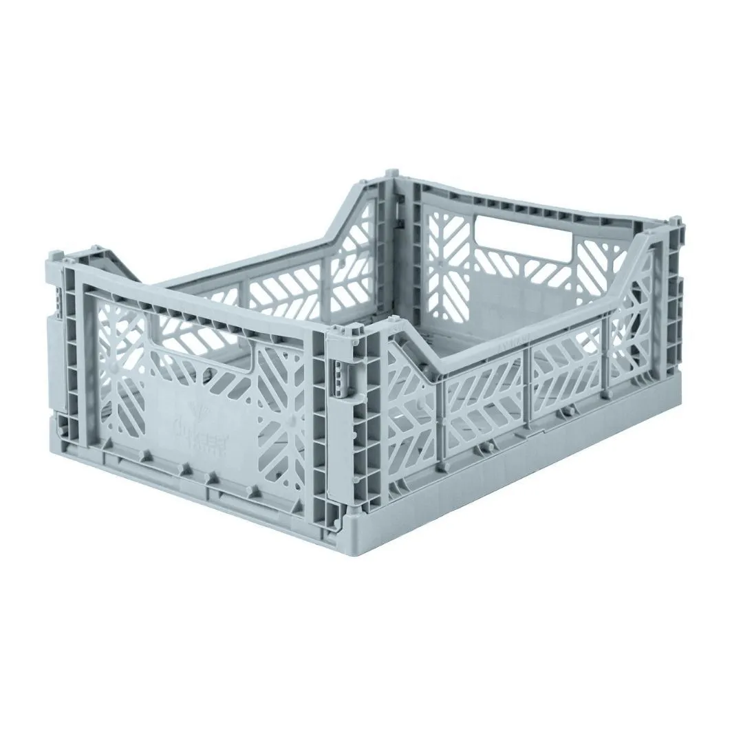 Folding Crate - Medium - Pale Blue