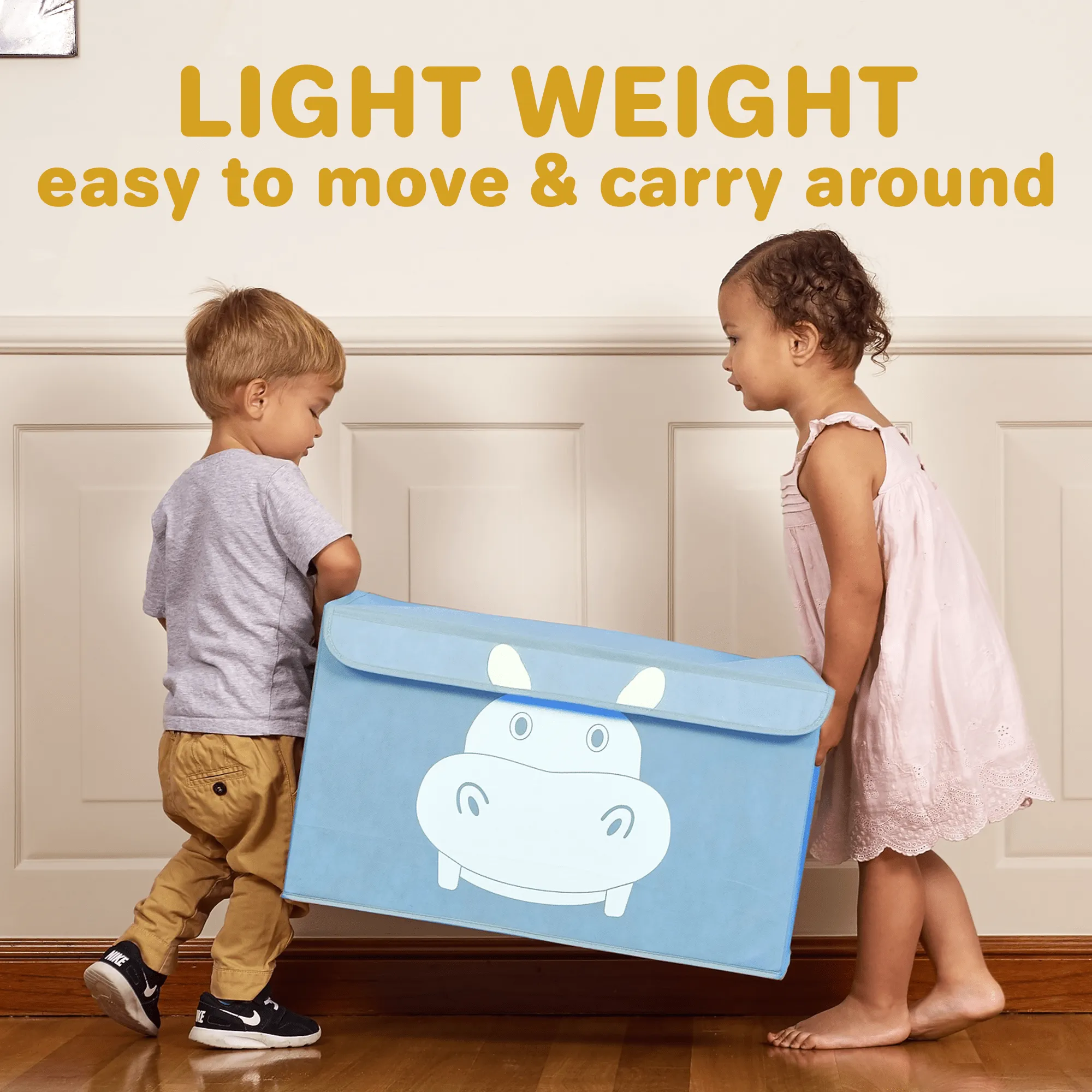 Hippo Toy Storage Box for Kids | Organizer