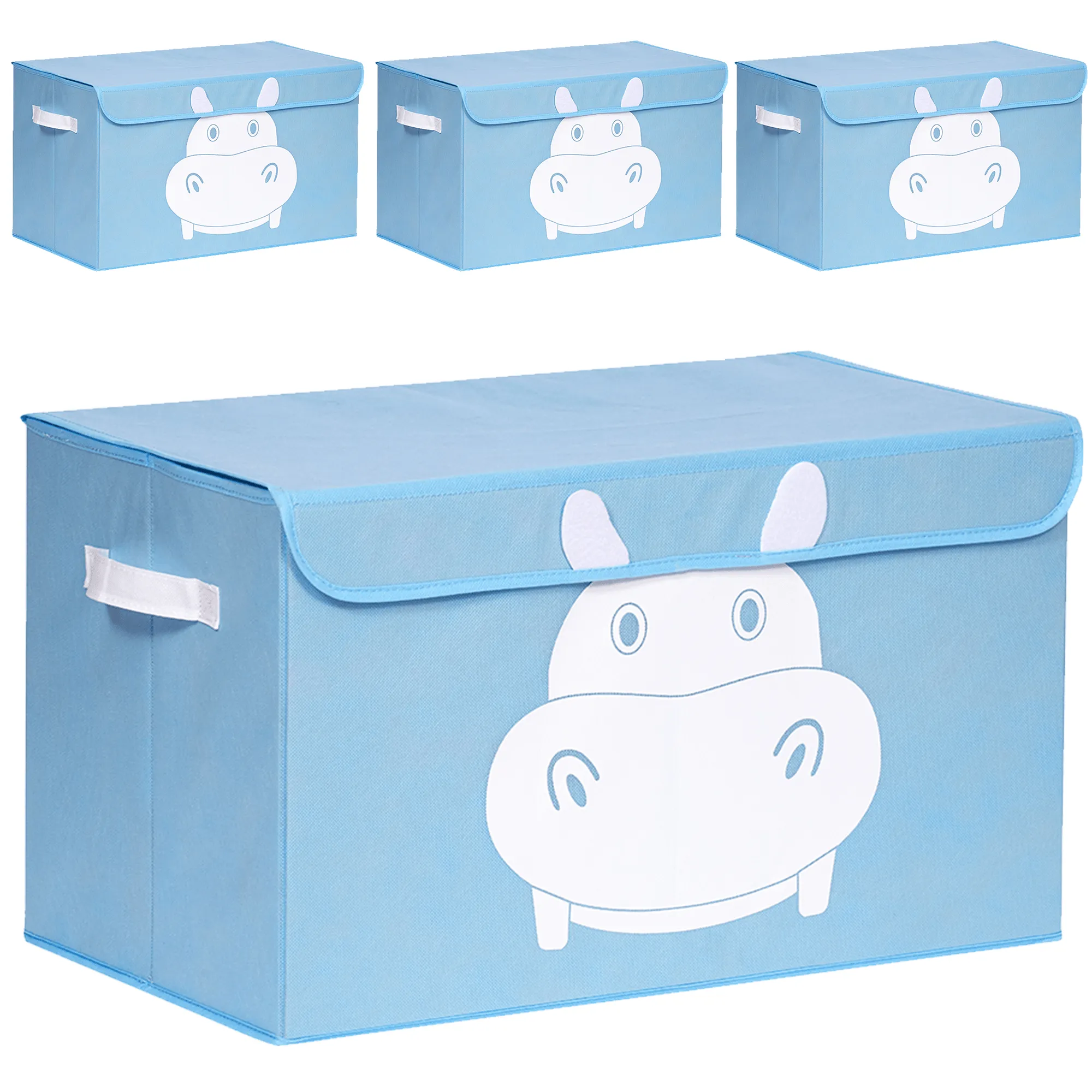 Hippo Toy Storage Box for Kids | Organizer