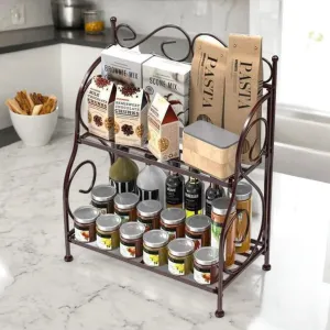 Kitchen Spice Rack (Black)