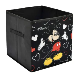 Kuber Industries Foldable Storage Basket|Square Toy Storage Bin|Side Grab Handle|Wardrobe, Closet Organizer (Multi) (Pack Of 4)