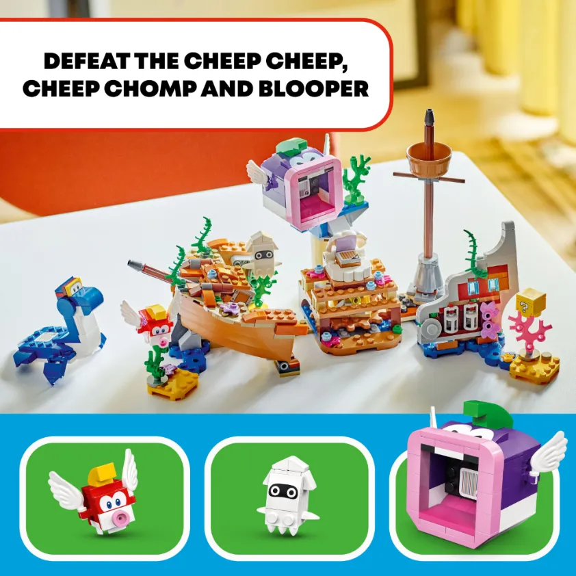 LEGO 71432 Super Mario Dorrie's Sunken Shipwreck Adventure Expansion Set