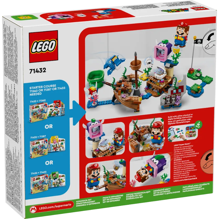 LEGO 71432 Super Mario Dorrie's Sunken Shipwreck Adventure Expansion Set