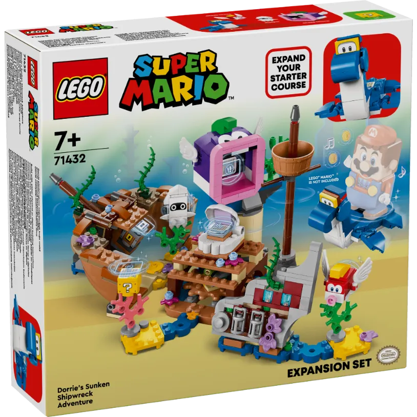 LEGO 71432 Super Mario Dorrie's Sunken Shipwreck Adventure Expansion Set