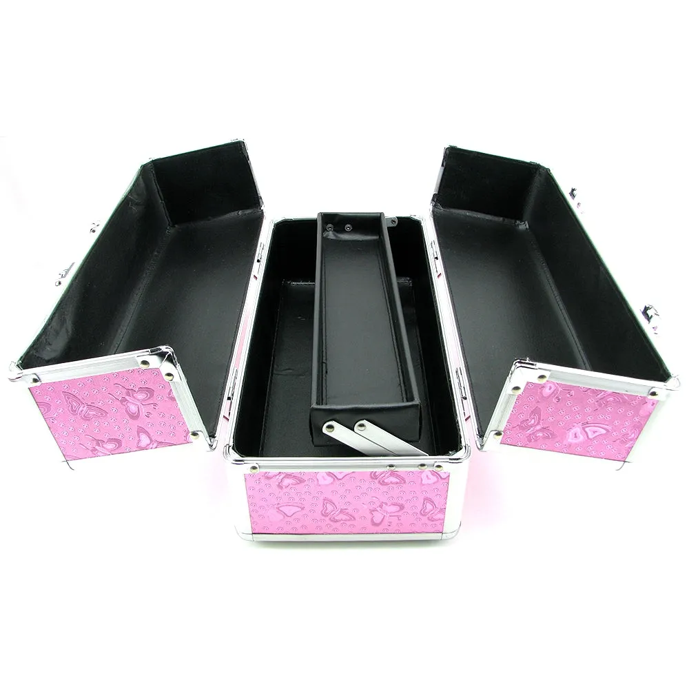 Lockable Large Vibrator Case in Pink