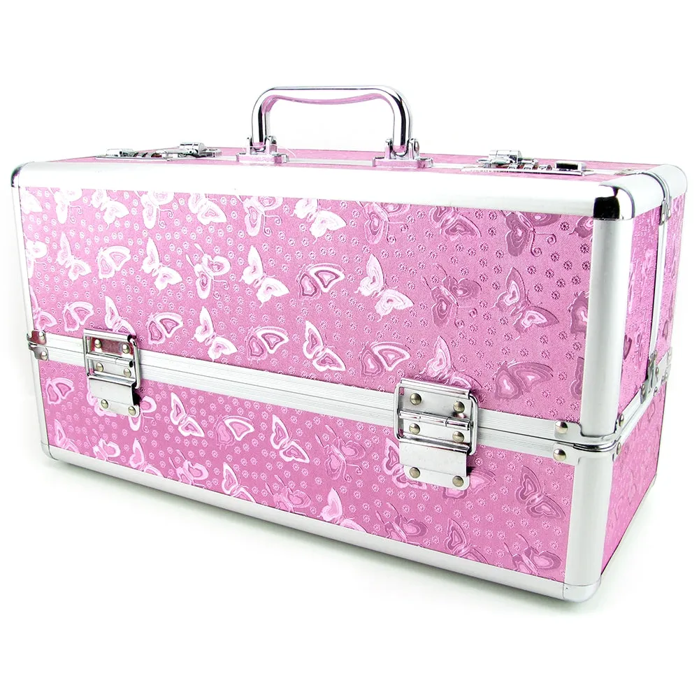 Lockable Large Vibrator Case in Pink
