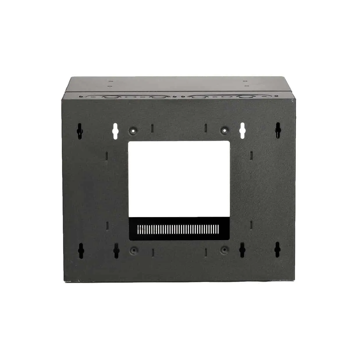Lowell Mfg Equipment Rack-Sectional Wall Mount-10U, 19in Deep, 1pr Adjustable Rails