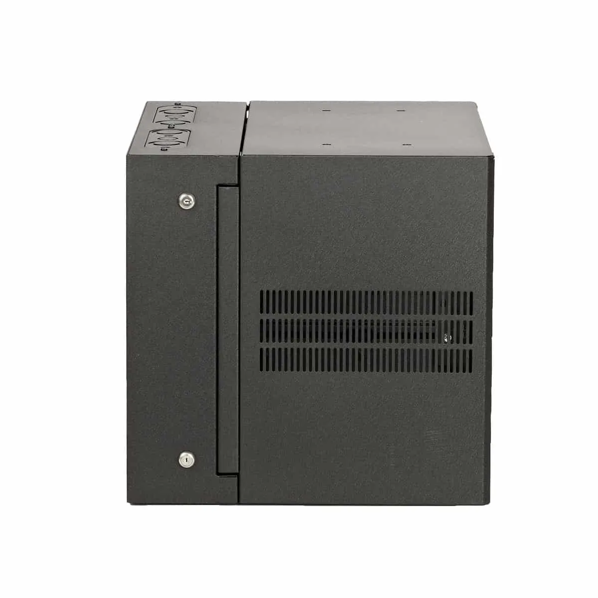 Lowell Mfg Equipment Rack-Sectional Wall Mount-10U, 19in Deep, 1pr Adjustable Rails