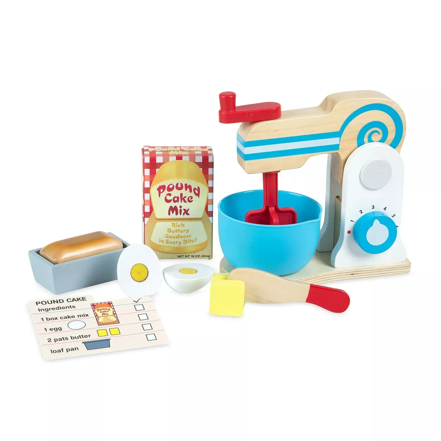 Melissa & Doug Wooden Cake Mixer Set Melissa & Doug