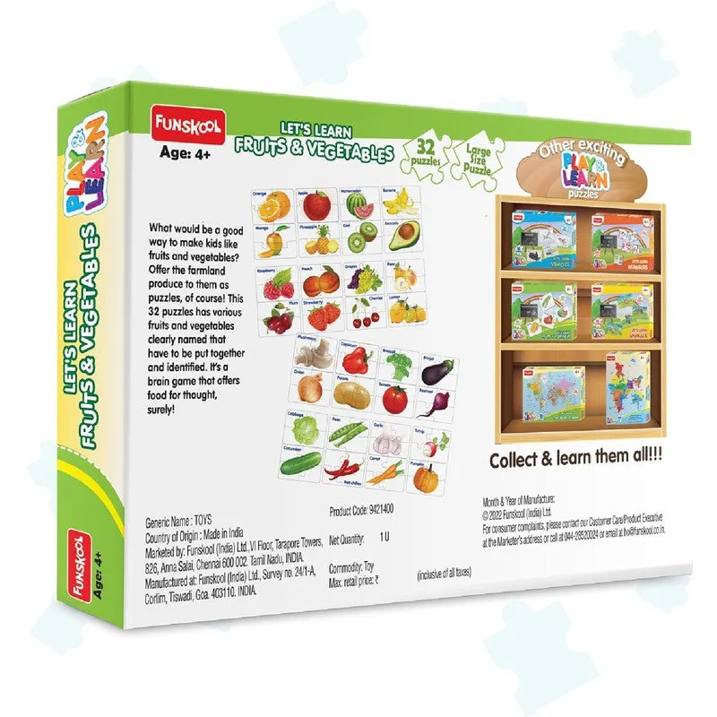 Original Funskool Fruits & Vegetables Puzzle Puzzles