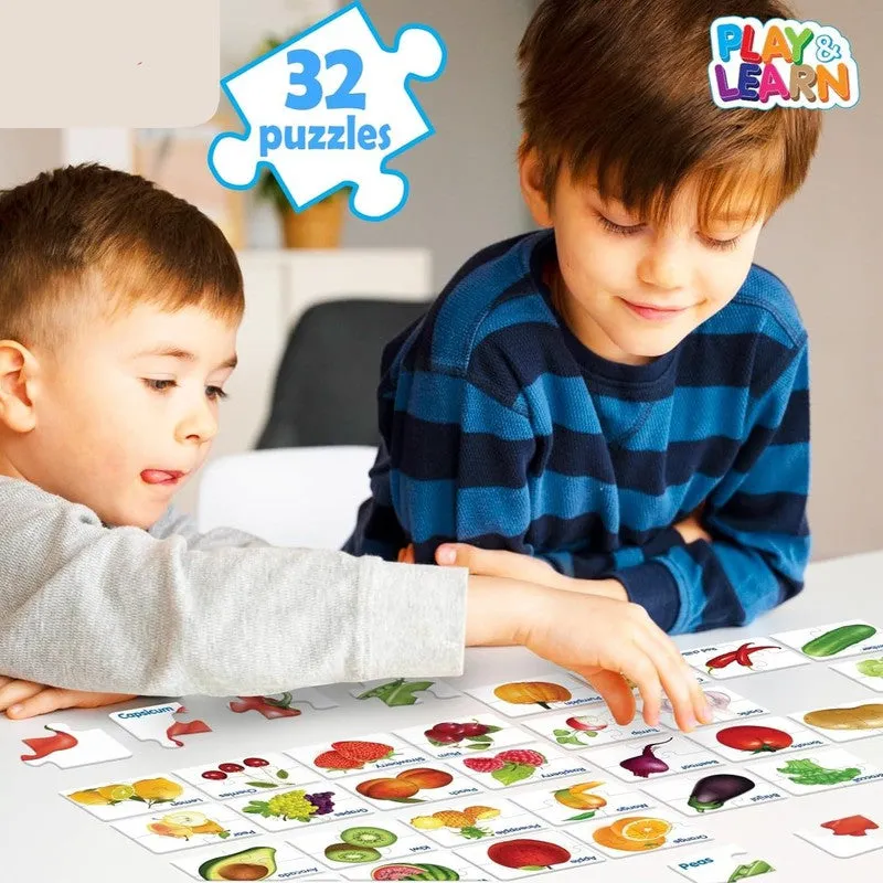 Original Funskool Fruits & Vegetables Puzzle Puzzles