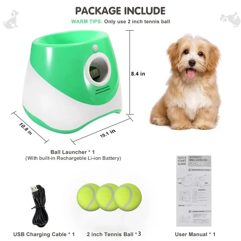 "Mini Tennis Ball Launcher – Perfect Indoor Fetch Fun for Small Pets!"