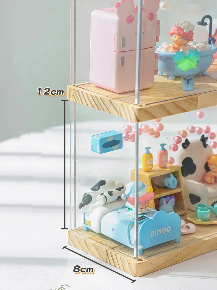 SINOTAO  -  Clear Door Dust-proof Storage Box for Anime Q Version Figure Model Toy Doll Collectible Display Organizer Display Case For Dimoo
