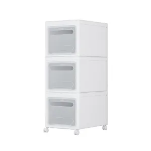 Storage Box, Removable Cabinet, White