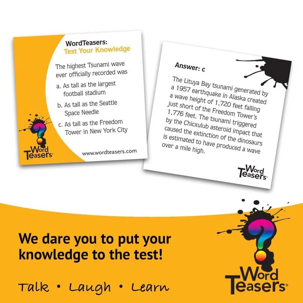 Test Your Knowledge Conversation Cards