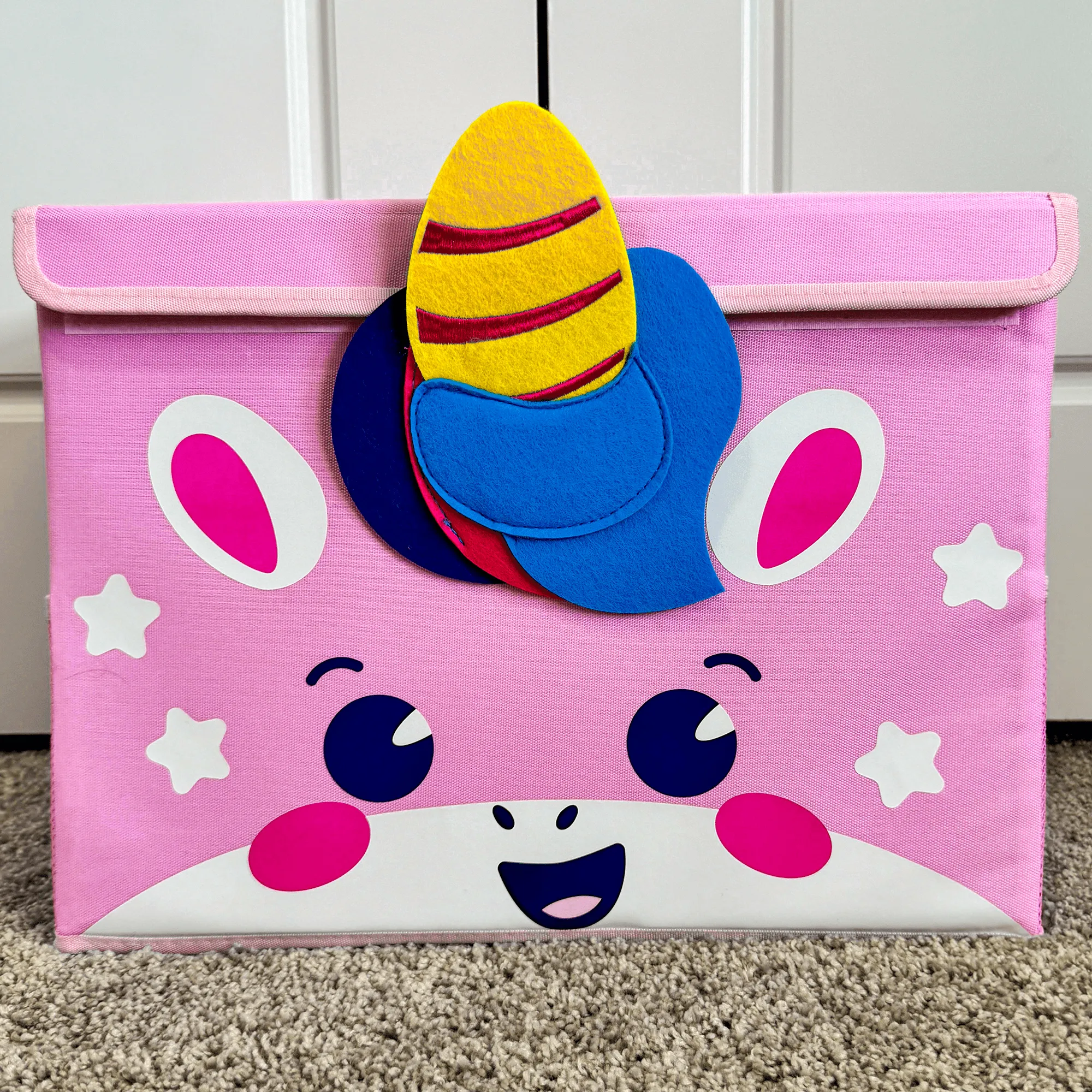 Unicorn Toy Storage Box for Kids | Toy Chest Organizer