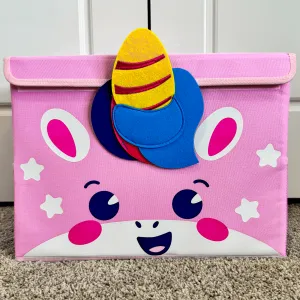 Unicorn Toy Storage Box for Kids | Toy Chest Organizer