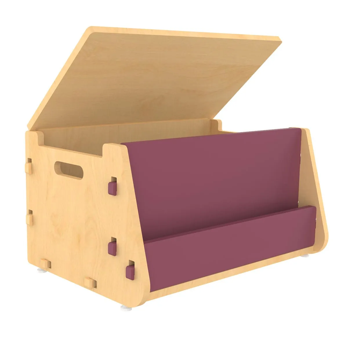 X&Y Aqua Plum Toy Chest - Pink