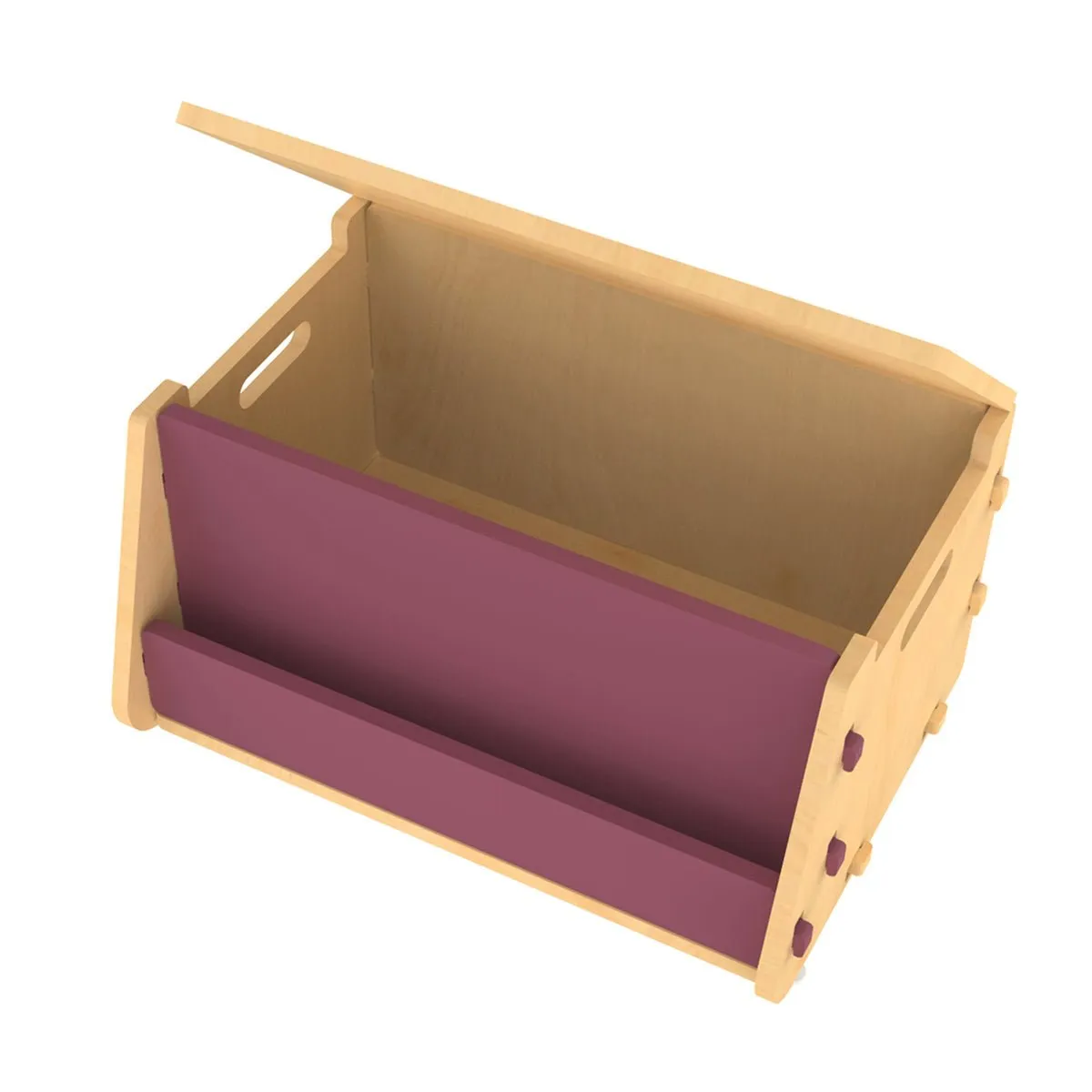 X&Y Aqua Plum Toy Chest - Pink
